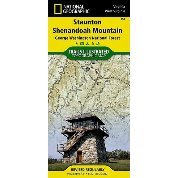 National Geographic Maps: Trails Illustrated: Staunton, Shenandoah Mountain [george Washington and Jefferson National Forests] - Folded Map