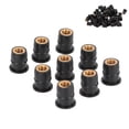 thumbnail image 1 of Motorcycle Windscreen Well Nut, Black Fine Workmanship Firm Universal Well Nut Waterproof  For Motorcycle For ATV Windscreens, 1 of 8