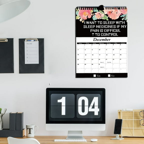 Wall Calendar 2025-12 Months Hanging Wall Calendar from Jan. 2025 to Dec. 2025, 14.5" x 11" At a Glance Monthly Planner with Goals & Note for Office School Home Organizer, Double-sided