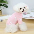 thumbnail image 3 of Dog Cat Shirt, Fashion Casual Round Neck Cute Cartoon Bear Cow Goose Print Soft Skin-friendly Cozy Cotton Winter Warm Pullover Pajamas Pet Clothes Costume for Puppy Small Medium Dog Daily Wear, 3 of 8