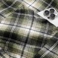 thumbnail image 4 of Havenx Men's Flannel Plaid Hoodie Shirts Long Sleeve Button Down Hooded Shirt with Chest Pockets Drawstring Hoodies Casual Stylish Fall Winter Lightweight Outfits, 4 of 8