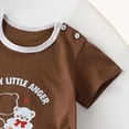 thumbnail image 4 of YEPGAR Toddler Girl Cotton Short Sleeve T Shirts Summer Boy Graphic Tees Baby (Brown, 12-18 Months), 4 of 4