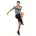 thumbnail image 2 of alpinario Men's Quick-Dry Athletic T-Shirt, Breathable Moisture-Wicking Short Sleeve Top with Loose Fit and Gradient Design, Lightweight Round Neck Gym Casual Running Basketball Training Shirt 1pc, 2 of 7