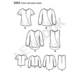 thumbnail image 4 of NEW LOOK U06303A Blouse Modèle de Couture, 4 of 4