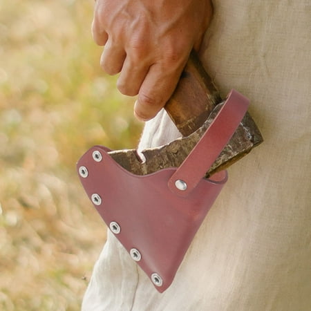 Milisten Hatchet Head Protect Cover Brown for Daily and Outdoor Protection