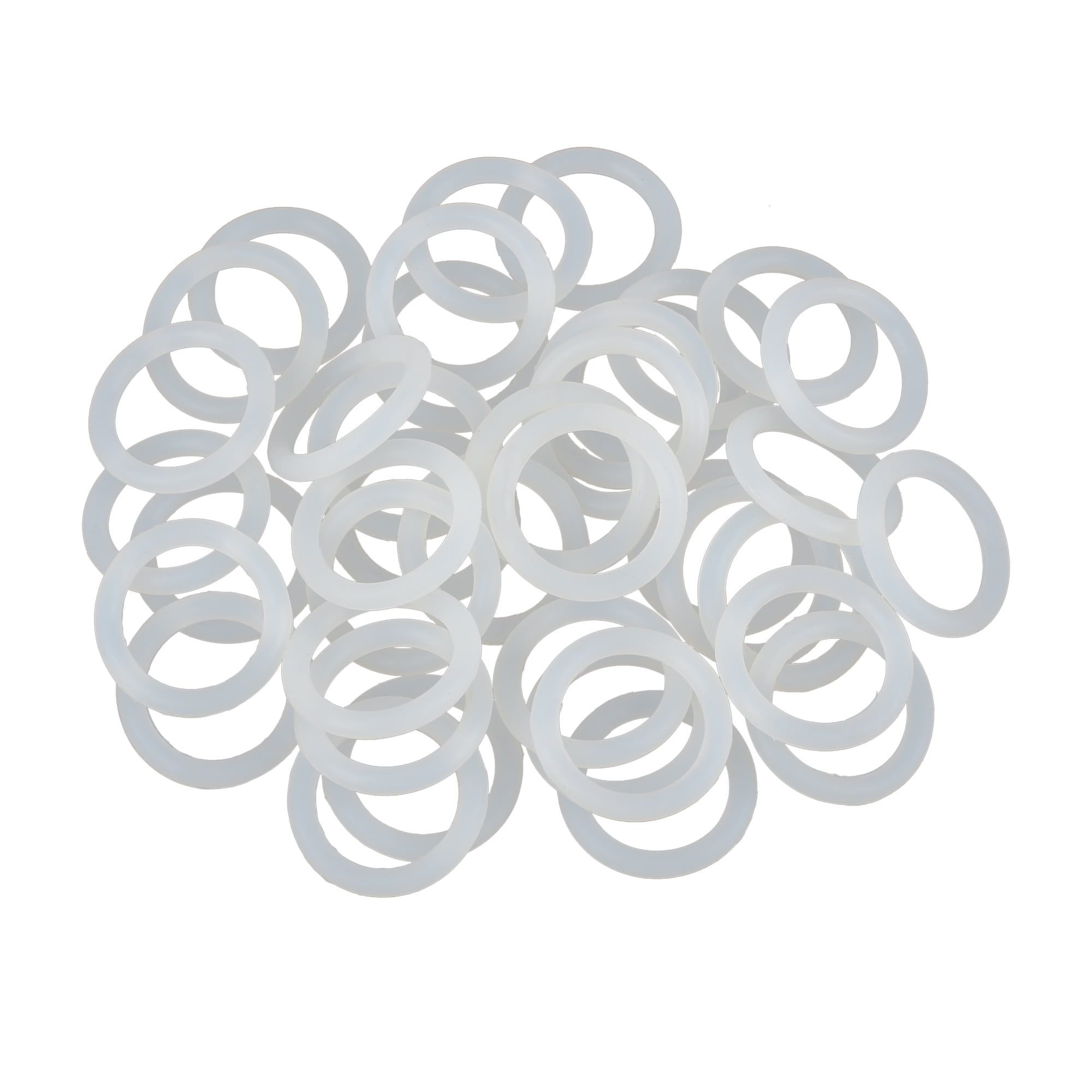 40pcs White Car Silicone Rubber ORing VMQ Seal Gasket Washer 29mm x