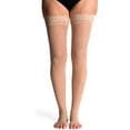 thumbnail image 6 of Sigvaris Style 781 Sheer 15-20 Open Toe Thigh High Compression Stockings w/Grip Top Black LL Long, 6 of 7