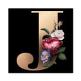 thumbnail image 1 of (B2776) Serie Pintura Y Caligrafía Con Letra Inglesa J Diamante Resina 30x30CM, 1 of 9