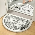 thumbnail image 6 of WEISIPU Half Round Bathroom Rugs Non Slip Soft Bath Mat Shower Mat Bathtub Rugs Washable Carpet Bathroom Floor Door Mat, 6 of 6