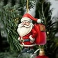 thumbnail image 2 of 2025 Decoraciones Navideñas De Papá Noel Y Árbol De Navidad Colgante Acrílico Para El Interior Del Coche, 2 of 4
