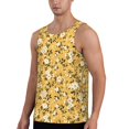 thumbnail image 3 of Rocae Daisies Flowers for Men's Workout Tank Top Men's Running Tank Top Dry Fit Athletic Workout Tank TopsMedium, 3 of 9