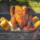 thumbnail image 3 of Soporte para asador de pollo - Soporte de acero inoxidable - Parrilla para parrilla, horno - Apto para lavavajillas - Incluye 4 pinchos para verduras, 3 of 5