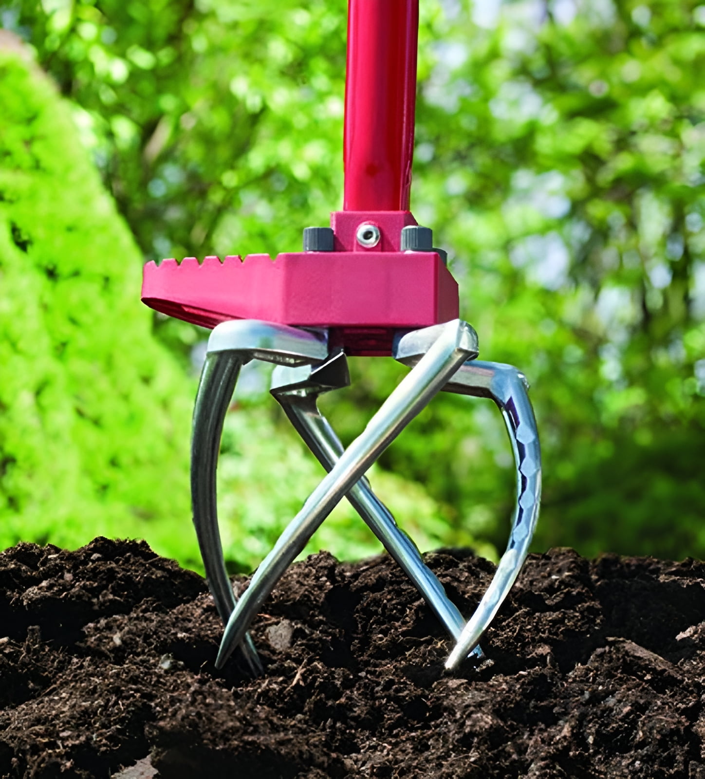 Garden Weasel, Claw Pro, 91334, No Bending Handle for Heavy Soils