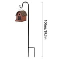 thumbnail image 3 of Tuvgenk Heavy Duty Bird Feeder Pole Outdoor Bird Feeder Hanger Black Metal 47 inch, 3 of 5