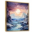 thumbnail image 2 of Designart "Glacier Frozen Majesty Collage" Landscape & Nature Floater Framed Wall Art Print, 2 of 7