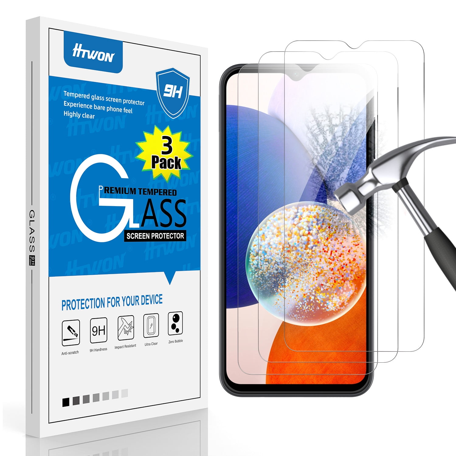 PROTECTION D'ÉCRAN XQISIT TOUGH GLASS CF - TRANSPARENT - FOR SAMSUNG GALAXY  A14