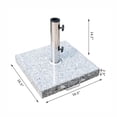 thumbnail image 2 of Outsunny 16.5" Marble Umbrella Heavy Base w/ Wheels, 2 of 2