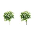 thumbnail image 4 of Yuarrent 10 piezas de plantas artificiales elegantes y realistas para un entorno atractivo flores de apariencia realista decoración del hogar blanco 1 2piezas, 4 of 4