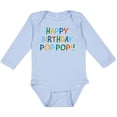 thumbnail image 3 of Inktastic Happy Birthday Pop Pop Boys or Girls Long Sleeve Baby Bodysuit, 3 of 5