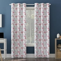 Sun Zero Rainbows Print 100% Blackout Grommet Single Curtain Panel In Multi, 40" X 84"