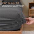 thumbnail image 4 of REGALWOVEN Fitted Microfiber Bed Sheets for All-Season Comfort and Breathability Dark Grey 1 PC 60.2x79.9 inch, 4 of 5