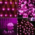 thumbnail image 5 of KOMI Fairy Flower String Lights Outdoor Decorative Lights 33 Feet 100LED Starry Cherry Blossom Lighting, Floral Lamp for Christmas Halloween Wedding Party Indoor Outdoor Bedroom Decorations (Pink), 5 of 7