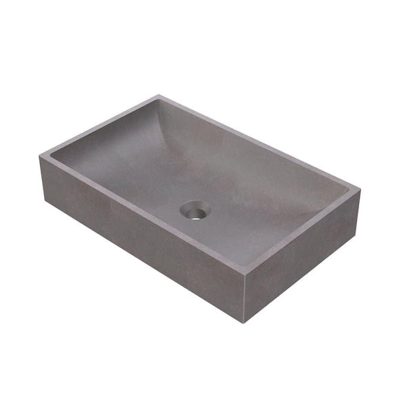 Portland Collection 23 Inch Concrete Semi-Recessed Sink