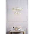 thumbnail image 3 of Monroe Integrated LED chip light gold Pendant Clear Royal Cut Crystal, 3 of 9
