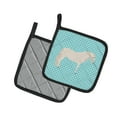 thumbnail image 2 of Caroline's Treasures Paso Fino Horse Blue Check Pair of Pot Holders, 2 of 3