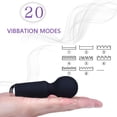 thumbnail image 4 of Tutuviw Mini Multi-Frequency Massager Personal Back Massager Handheld Waterproof & Rechargeable Massager 20 Speeds Vibration Massage for Travel Relaxation, Legs Muscles (Black), 4 of 7