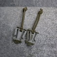thumbnail image 4 of Ruanlalo 1 Pair Hanging Buckles Mini Elastic Cord Nylon Strap Webbing Dominator Clips for Hiking Army Green, 4 of 6