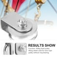 thumbnail image 2 of MIANGASTORE Lifting Rope Pulley Professional Single Wheel Pulley Wire Rope Pulley Roller, 2 of 8