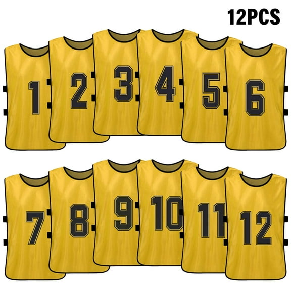Vest,Bibs Vest Pinnies Quick Soccer Quick Soccer Team Vest Soccer Vest Huiop 12pcs 's Buzhi Numbe Soccer Team Numbe Bibs Dsfen 12pcs 's Pinnies Qisuo Numbered Soccer Bosnyyds 6pcs Kid's