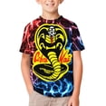 thumbnail image 3 of Cobra Kai T-Shirts for Boys Girls, Kids 3D Print Short Sleeve, Unisex Crew Neck Tee Shirts for Youth, 3 of 9