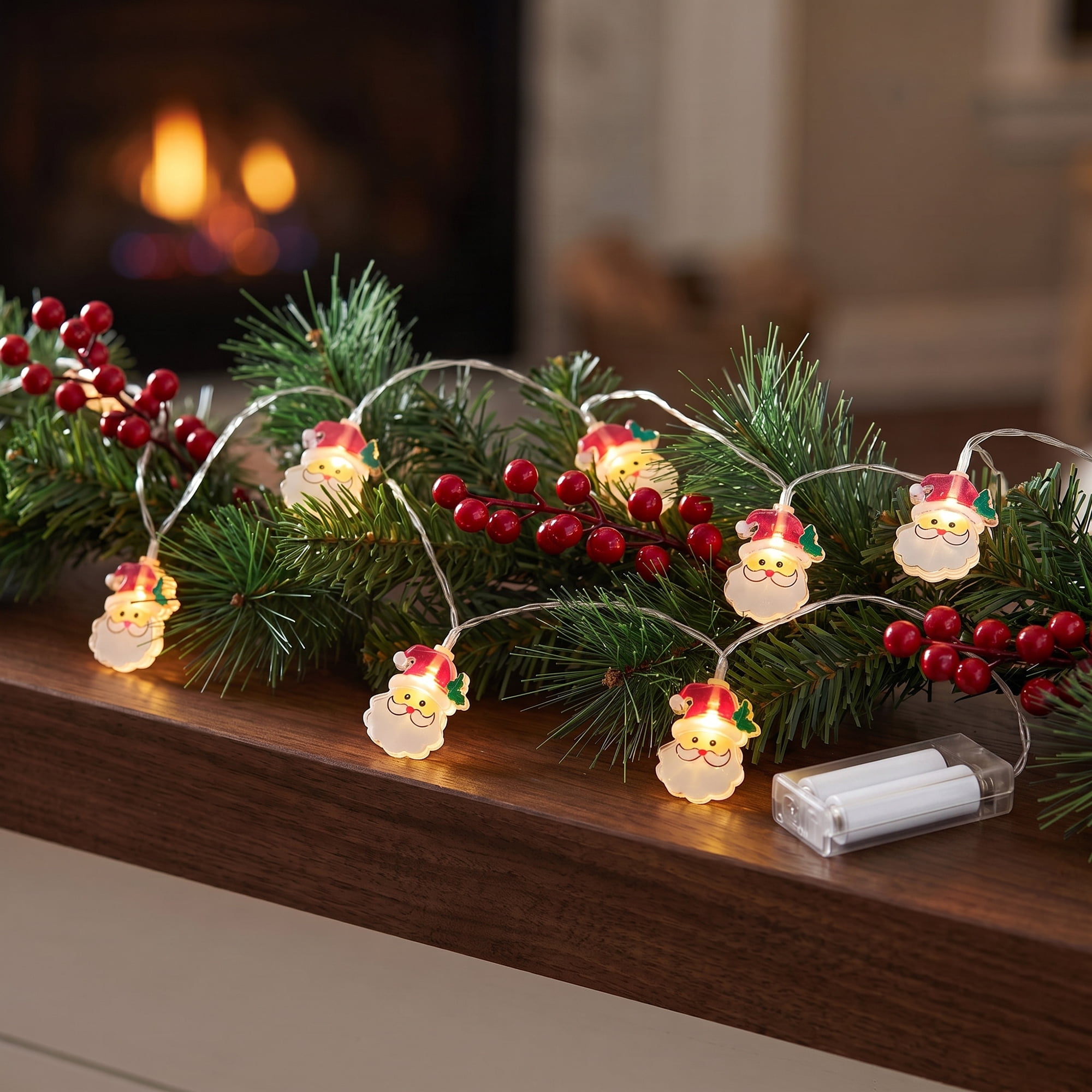 Unique Bargains Fairy Lights for Decor and Festive 6.6 ft Polycolor Battery Operated