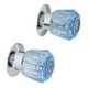 thumbnail image 1 of Juego De 2 Manerales De Acrilico Foset Regadera Azul MR-200Z, 1 of 5