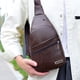 thumbnail image 1 of Mochila cruzada, bandolera con puerto de carga USB y orificio para auriculares, bolsa de pecho multiusos para senderismo, viajes al aire libre y desplazamientos diarios, X1 Aestivo | Café |, 1 of 6