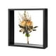 thumbnail image 1 of Marco de Flores Secas Uxcell, Marco de Sombra de Madera de 8 x 8 Pulgadas, Marco de Imagen Doble Acrílico [Negro], 1 of 1