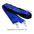 thumbnail image 2 of Unique Bargains 59' Shoulder Strap, 1.5' Width Nylon Adjustable Replacement Strap with Anti Slip Padded Swivel Hooks, Blue, 2 of 5