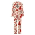 thumbnail image 4 of Fewfanhot Womens Pajamas Long Sleeve Button Down Pjs Sets 2 Piece Loungewear Christmas Sleepwear, 4 of 6