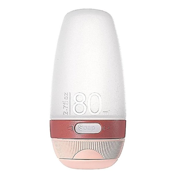 Botella de viaje de 80ml, contenedores de viaje recargables de silicona a prueba de fugas, exprimibles