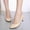 #157-Beige, variant on Wowcloth Women's Professional Leather Pumps – Comfortable Round Toe with Slim 3CM Heel & Low-Cut Design for Work and Casual Versatile Style