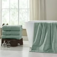 thumbnail image 2 of Modern Threads Spunloft™ Adult Bath Sheet Set, 35" x 66", 100% Cotton 4 Pack, Eucalyptus Green, 2 of 3