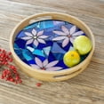 thumbnail image 5 of 80g/2.82oz 32pcs/24pcs Leaf Shaped Petal Stained Mosaic Tiles Oval Translucent Mica Glass DIY Handmade Art Craft Decoration, 5 of 7