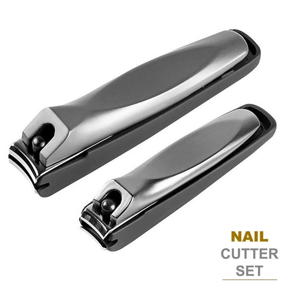 Krisp Beauty Fingernails Cutter Trimmer Toe Nail Clippers Set 2 Pc Manicure Pedicure Tools