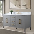 thumbnail image 2 of Vanity Art 60” Single Sink Bathroom Vanity Cabinet with Engineered Marble Countertop, 2 of 9