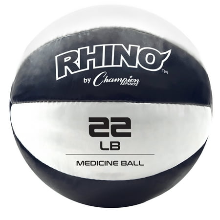 UPC: 0710858029114 | Champion Sports 22 LB Rhino Leather Medicine Ball