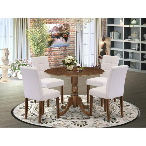 East West Furniture 5 Piece Dining Room Table Set contain A Dining Table