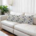 thumbnail image 2 of Blue Gray Spring Floral Body Pillow Covers 20"x54", Vintage Botanical Soft Brushed Microfiber Breathable Throw Pillow Covers, Decorative Pillowcase with Zipper for Couch Sofa Bedroom Living Room, 2 of 9