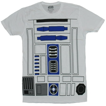 Star Wars Mens T-Shirt - R2D2 Allover Costume Front Image